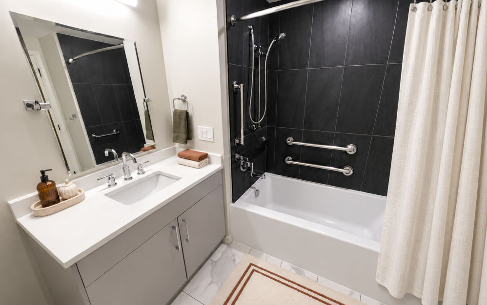 Elegant Bathroom with Modern Fixtures